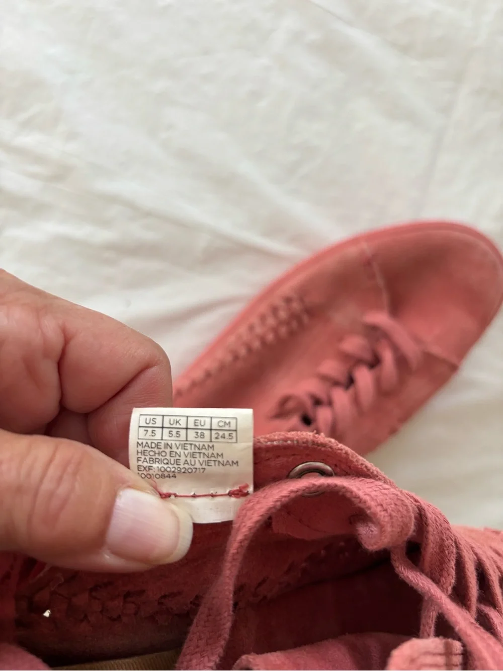 Toms Faded Rose Pink Lenox Suede Sneakers SZ 7.5 Worn